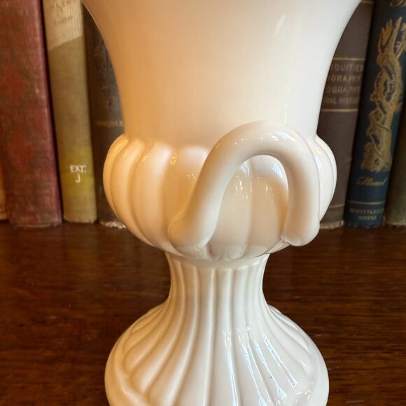 Vintage White Urn Vase - Picture 11 of 15